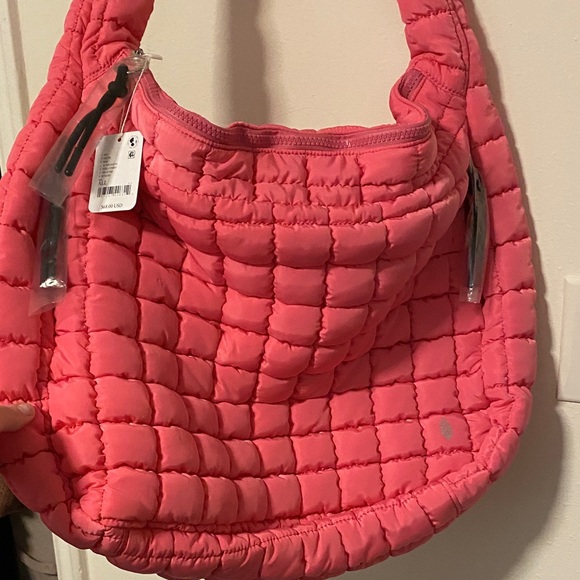 Free People bubblegum Quilted Women's Bag - Picture 5 of 8
